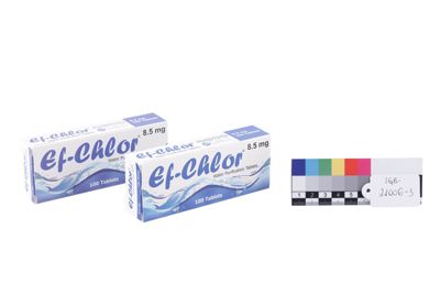 Foto Coppia di confezioni di El-Chlor, pastiglie cloranti e ossidanti per la depurazione dell'acqua da 8,5 mg IGB-021006-3_20260624_002.JPG