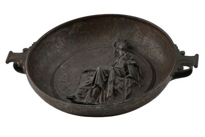 Foto Patera in bronzo in stile etrusco-romano raffigurante Minerva IGB-001273_20251217_003.jpg