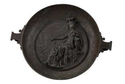 Foto Patera in bronzo in stile etrusco-romano raffigurante Minerva IGB-001273_20251217_007.jpg