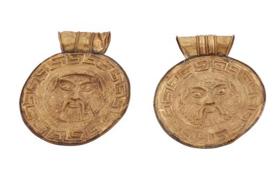 Coppia di cartigli d'oro IGB-5323