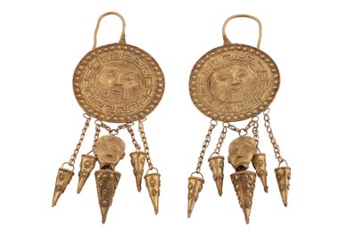 Coppia di orecchini con cinque pendenti IGB-5324