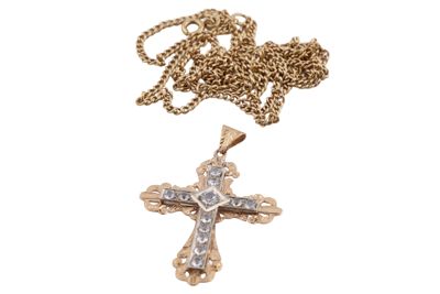 Croce in oro e vetro IGB-9592