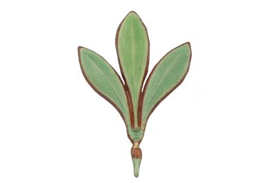 Esempio di smaltatura sull'argento, tonalità di verde IGB-15679-4