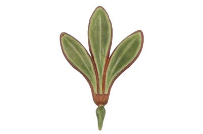 Esempio di smaltatura sull'argento, tonalità di verde IGB-15679-6