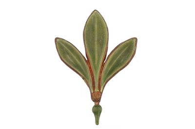 Esempio di smaltatura sull'argento, tonalità di verde IGB-15679-7