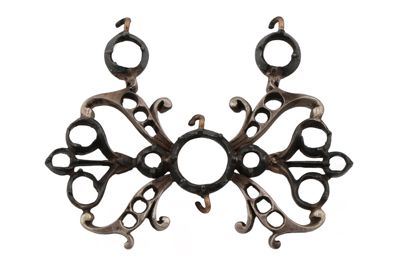 Oggetto in argento pronto per l'incasso delle pietre IGB-15684-6