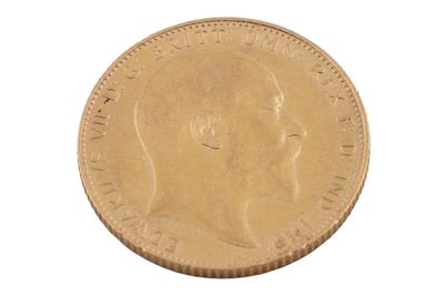 Sterlina d'oro con effige di Edoardo VII IGB-15693