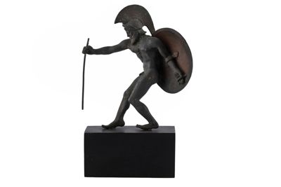 Statuetta in bronzo in stile etrusco-romano con figura di guerriero IGB-1269