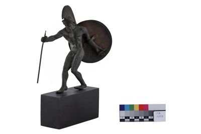 Foto Statuetta in bronzo in stile etrusco-romano con figura di guerriero IGB-001269_20251217_004.jpg