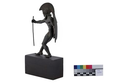 Foto Statuetta in bronzo in stile etrusco-romano con figura di guerriero IGB-001269_20251217_016.jpg