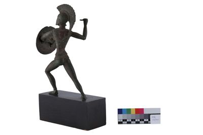 Foto Statuetta in bronzo in stile etrusco-romano con figura di guerriero IGB-001270_20251217_012.jpg
