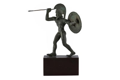 Statuetta in bronzo in stile etrusco-romano con figura di guerriero IGB-1272
