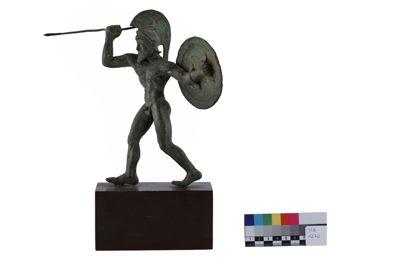Foto Statuetta in bronzo in stile etrusco-romano con figura di guerriero IGB-001272_20251217_002.jpg
