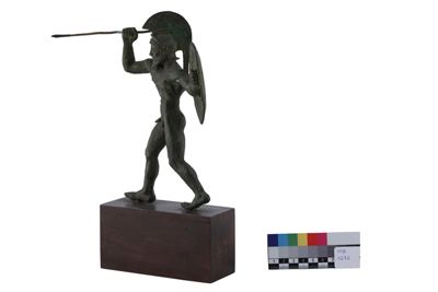 Foto Statuetta in bronzo in stile etrusco-romano con figura di guerriero IGB-001272_20251217_016.jpg