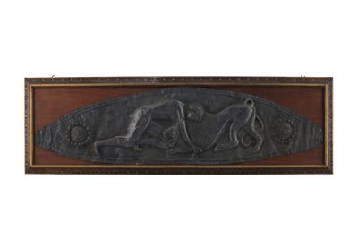 Placca in bronzo argentato in stile etrusco-romano IGB-1315