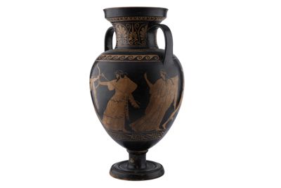 Foto Anfora in terracotta con due anse a figure rosse in stile etrusco-neoattico IGB-001325_20251217_003.jpg