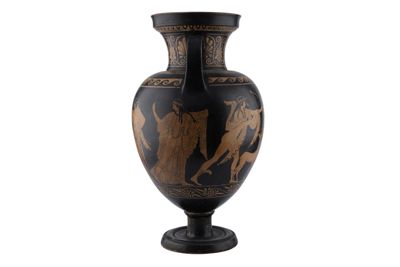 Foto Anfora in terracotta con due anse a figure rosse in stile etrusco-neoattico IGB-001325_20251217_005.jpg