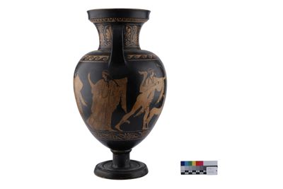 Foto Anfora in terracotta con due anse a figure rosse in stile etrusco-neoattico IGB-001325_20251217_006.jpg