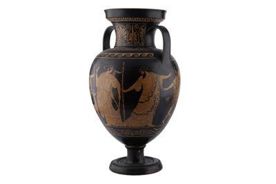 Foto Anfora in terracotta con due anse a figure rosse in stile etrusco-neoattico IGB-001325_20251217_011.jpg