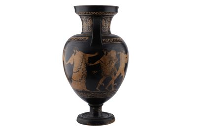 Foto Anfora in terracotta con due anse a figure rosse in stile etrusco-neoattico IGB-001325_20251217_013.jpg