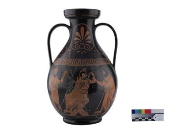 Foto Anfora in terracotta con due anse a figure rosse in stile etrusco-neoattico IGB-001328_20251217_002.jpg