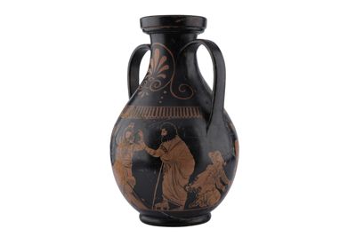 Foto Anfora in terracotta con due anse a figure rosse in stile etrusco-neoattico IGB-001328_20251217_003.jpg