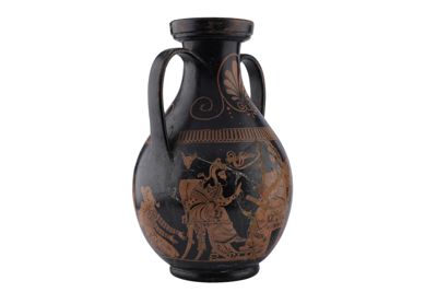 Foto Anfora in terracotta con due anse a figure rosse in stile etrusco-neoattico IGB-001328_20251217_007.jpg