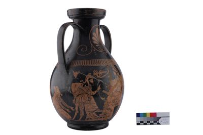 Foto Anfora in terracotta con due anse a figure rosse in stile etrusco-neoattico IGB-001328_20251217_008.jpg