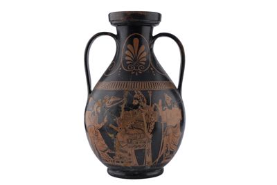 Foto Anfora in terracotta con due anse a figure rosse in stile etrusco-neoattico IGB-001328_20251217_009.jpg