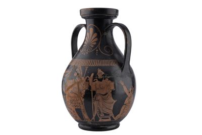 Foto Anfora in terracotta con due anse a figure rosse in stile etrusco-neoattico IGB-001328_20251217_011.jpg