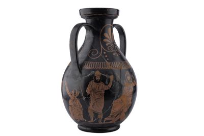 Foto Anfora in terracotta con due anse a figure rosse in stile etrusco-neoattico IGB-001328_20251217_015.jpg