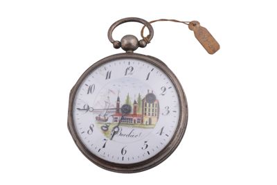 Foto Portaorologio francese Luigi Filippo con orologio da tasca IGB-003419_20260519_011.JPG