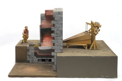 Foto modello di forno a vento per piombo e zinco 08092_01.jpg