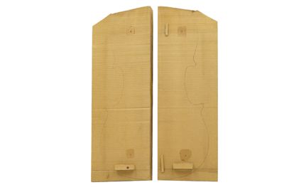 Coppia di tavole grezze di abete per piano armonico violino IGB-5560-3