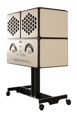 Radiofonografo Brionvega RR 126 FO-ST, giradischi Dual 1218 IGB-10056
